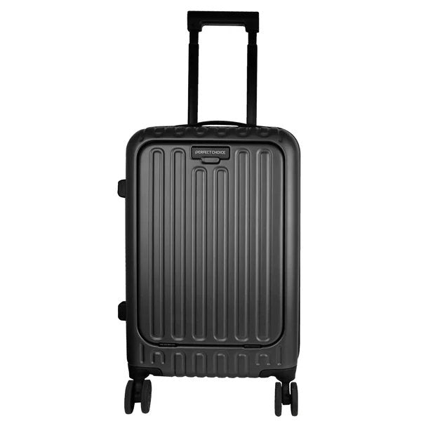 MALETA RIGIDA ROTACION 360 GRADOS EN RUEDAS CON TROLLEY PERFECT CHOICE AIRLY - GRIS MALETA RIGIDA ROTACION 360 GRADOS EN RUEDAS CON TROLLEY PERFECT CHOICE AIRLY - GRIS